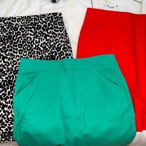 J Crew “The Pencil Skirt” Set of THREE